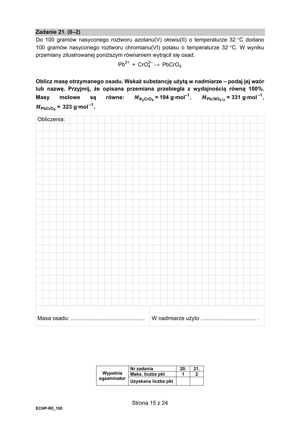 Matura z chemii 2021 - arkusze CKE