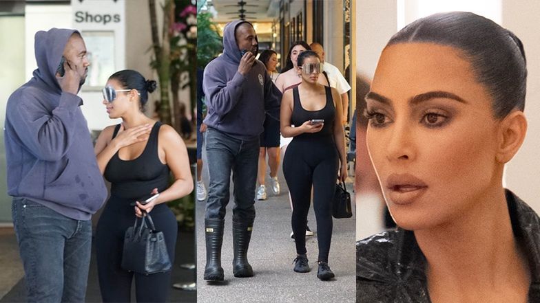 Kanye West zabrał SOBOWTÓRKĘ Kim Kardashian na lunch i zakupy (ZDJĘCIA)