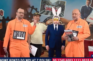 Prowadzący "Piachem w tryby" w TV Republika
