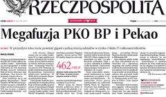 „Rzeczpospolita” ze sprostowaniami dwóch tekstów o fuzji PKO BP i Banku Pekao. „To fake news”