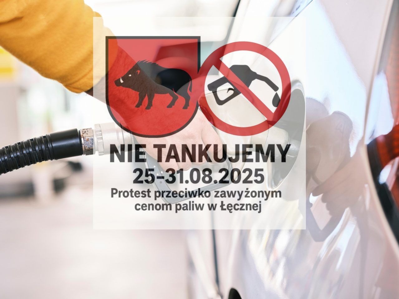 Łęczna: Mieszkańcy przeciw cenom paliw. Nie będą tankować