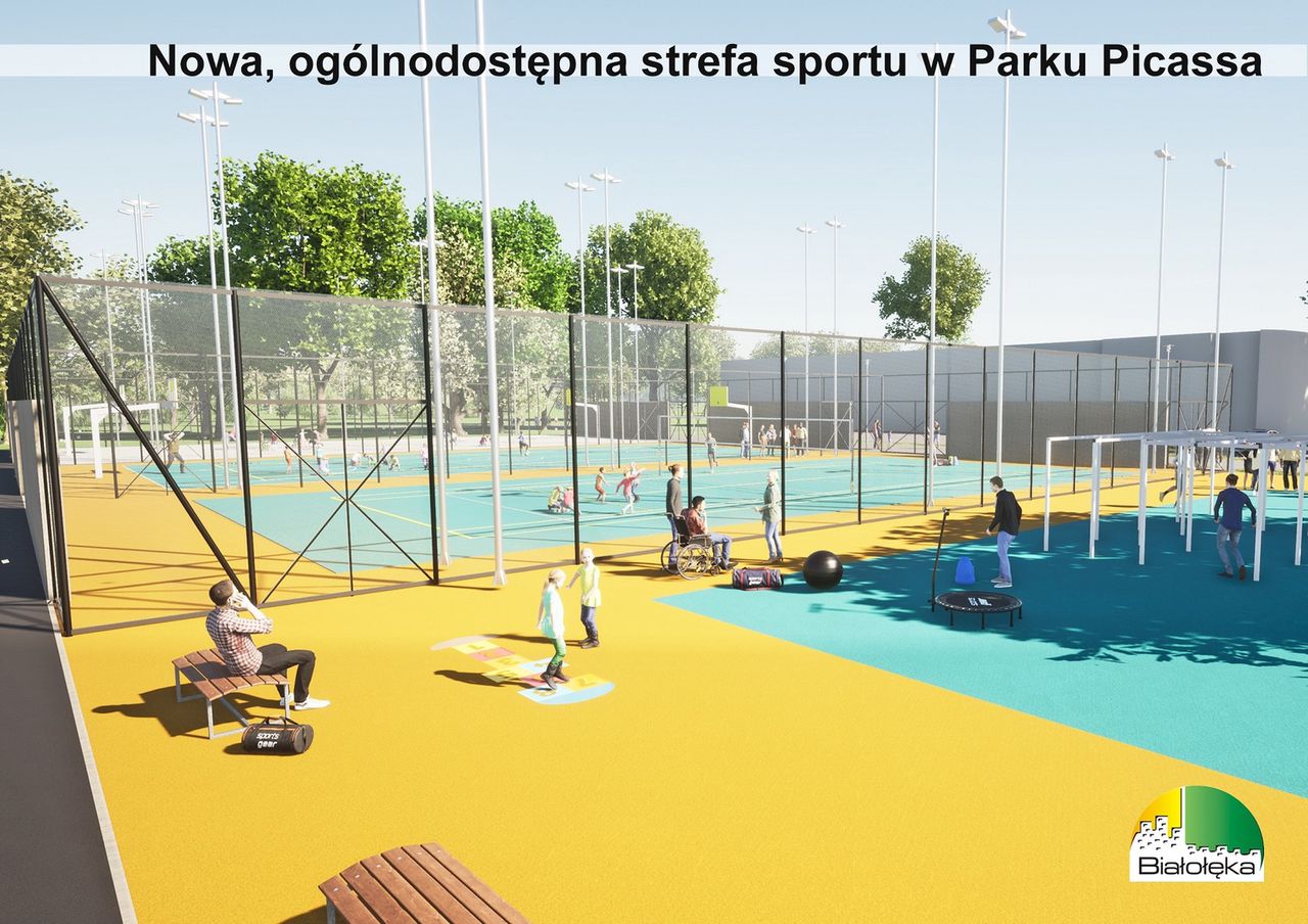 Warszawa. Nowa strefa sportu w Parku Picassa