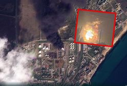 Ukraińskie drony uderzają na Krymie. Pożar trwa, władze nie reagują