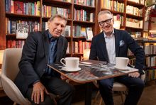 Jan Englert i Mariusz Szczygieł 