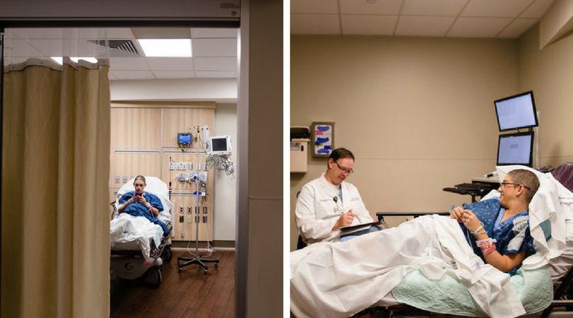 Maria Crider szykuje się do cesarskiego cięcia