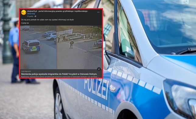 Niemiecka policja podrzuciła migrantów na granicy. Jest komunikat