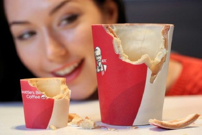 W KFC pojawią kubki na kawę, które można zjeść. O zapachu skoszonej trawy! 1