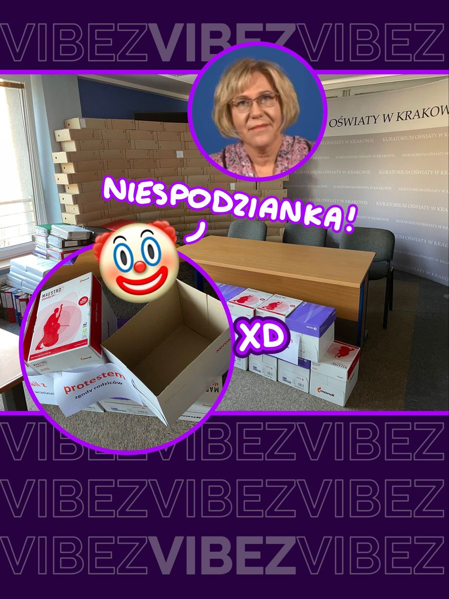 Barbara Nowak, kurator oświaty... dorzuciła sporo do pieca xD