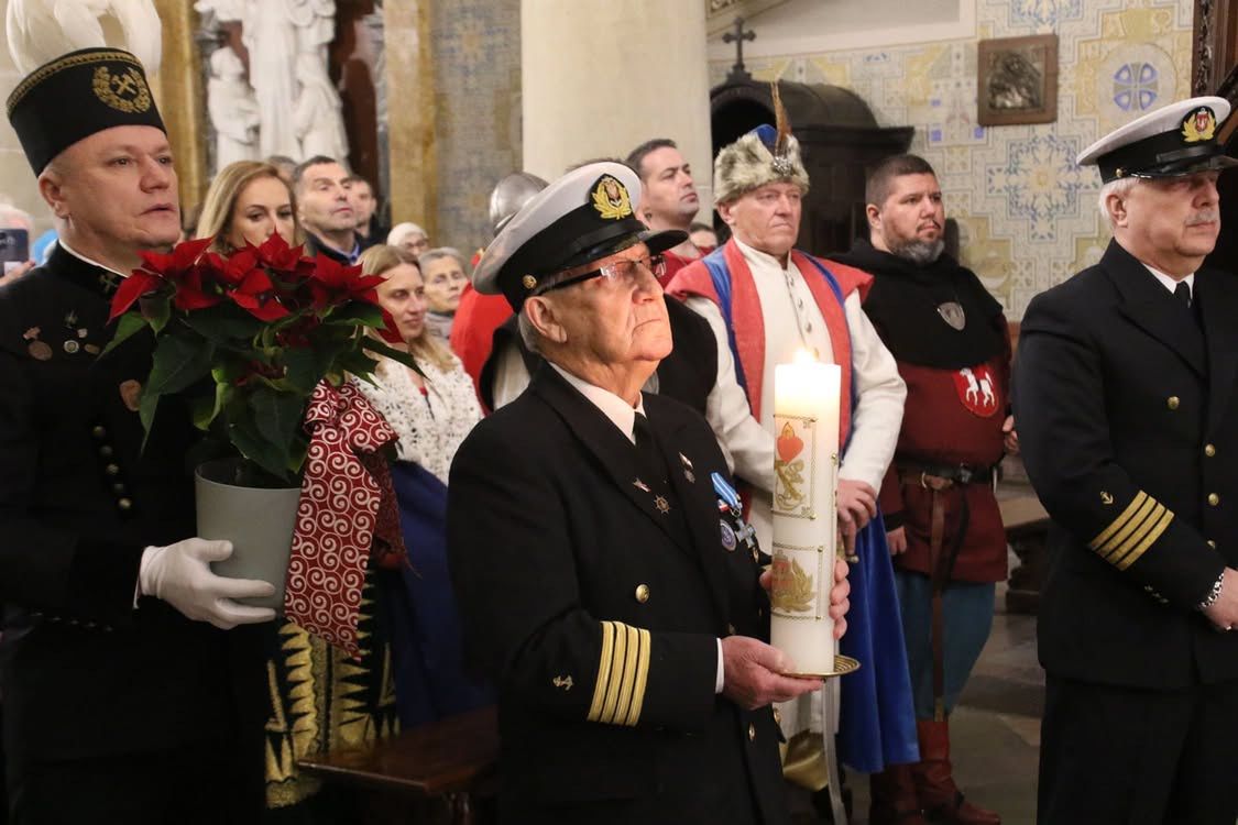 Ludzie wody i górnicy ze Złotoryi razem na Płockiej Barbórce