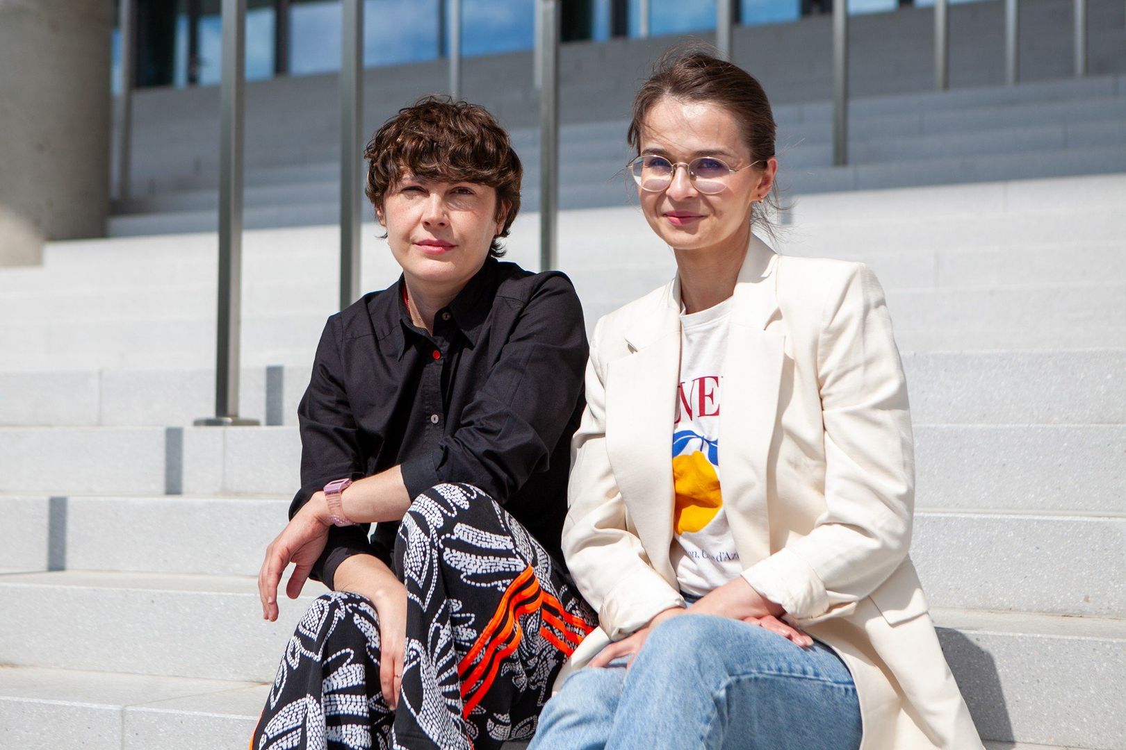 Marlena Bogdan–Marut z Ewą Ingram, psycholog z Pracowni Psychologii Relacja w Mielcu.