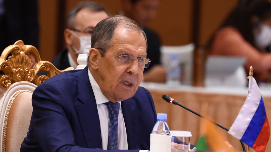 A handout photo made available by the press service of the Russian Foreign Affairs Ministry shows Russian Foreign Minister Sergei Lavrov attending the ASEAN-Russia Ministerial Meeting in Phnom Penh, Cambodia, 04 August 2022. Cambodia is hosting the 55th ASEAN Foreign Ministers' Meeting (AMM) and related meetings. EPA/RUSSIAN FOREIGN AFFAIRS MINISTRY / HANDOUT MANDATORY CREDIT / HANDOUT EDITORIAL USE ONLY/NO SALES Dostawca: PAP/EPA.