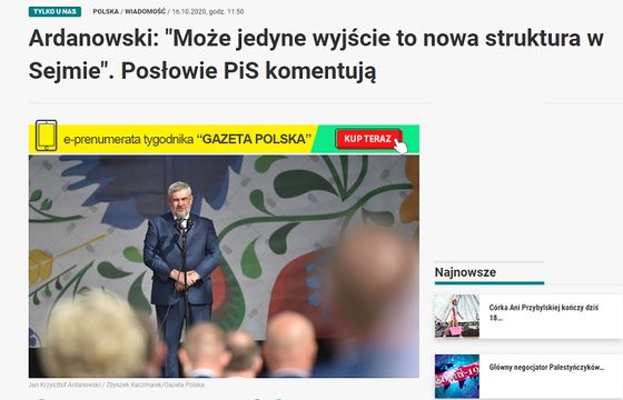 Były minister rolnictwa zarzuca portalowi Niezależna.pl manipulowanie wypowiedzią. "Burza w szklance wody"