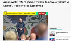 Były minister rolnictwa zarzuca portalowi Niezależna.pl manipulowanie wypowiedzią. "Burza w szklance wody"