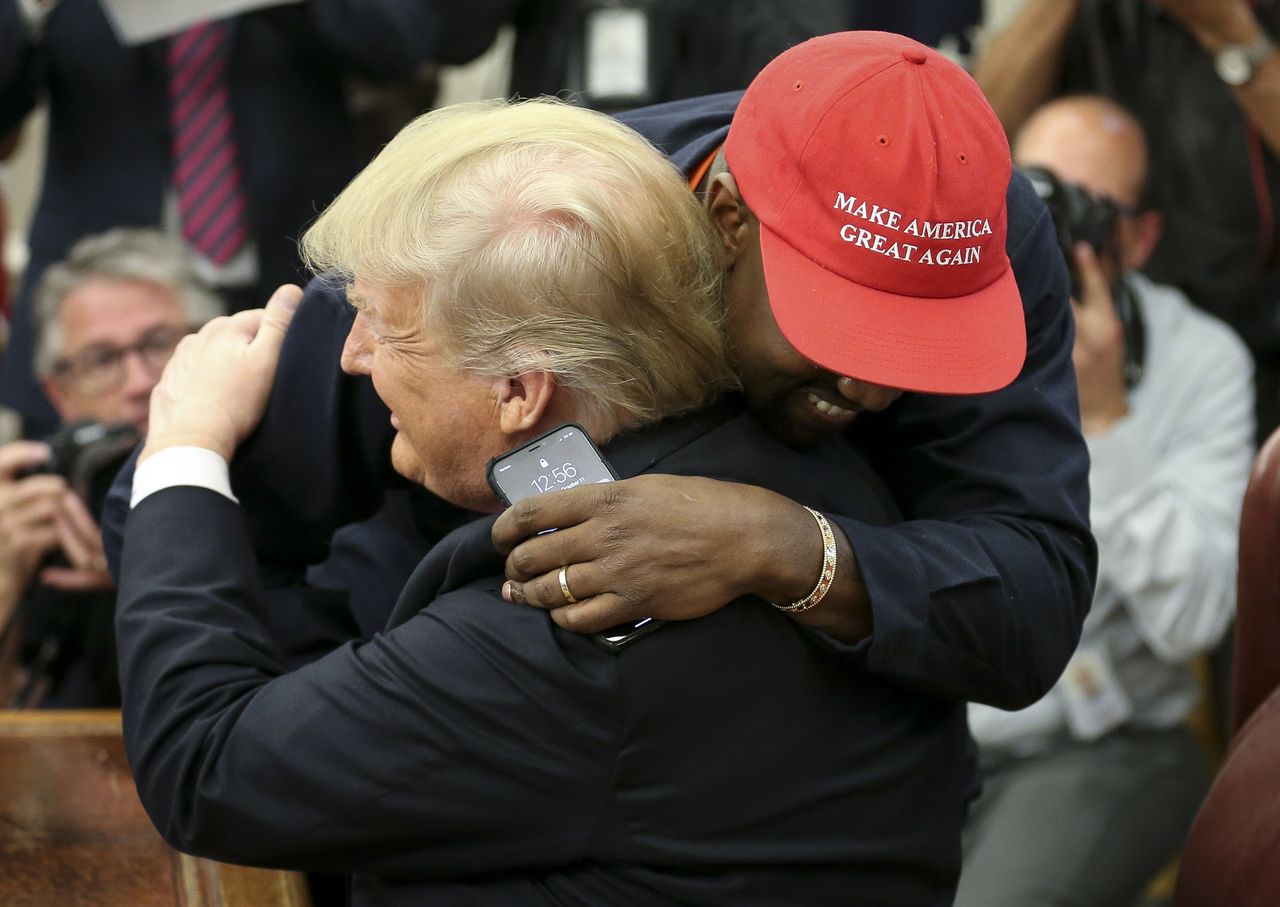 Kanye West and Donald Trump