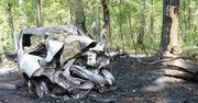 Tragiczny wypadek. Samochód stanął w płomieniach