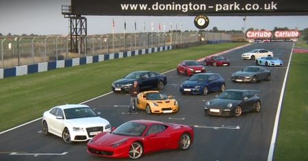 Test 11 sportowych samochodów w Donington