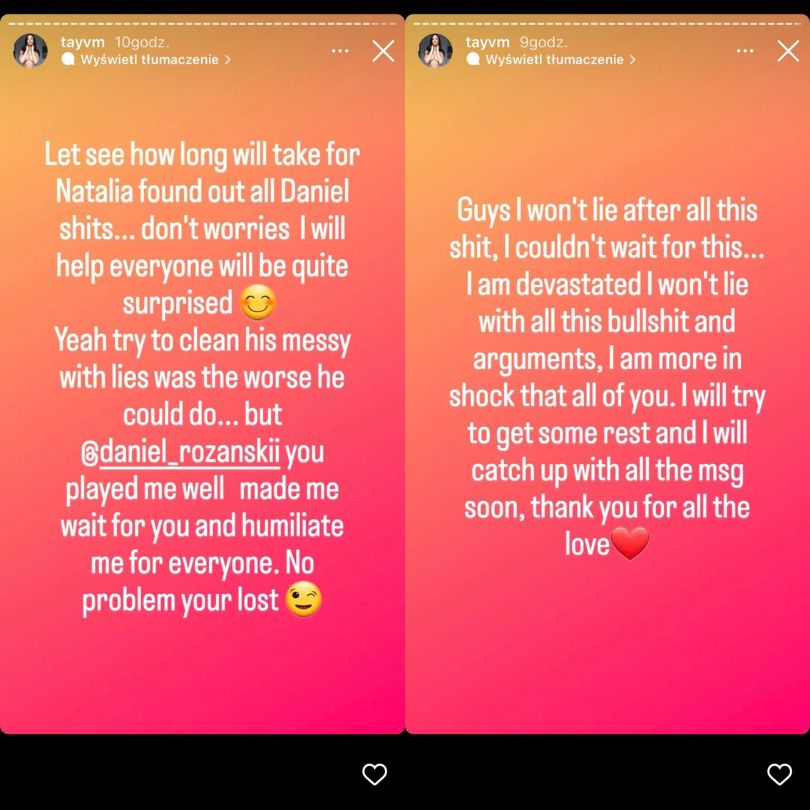 "Love Island". Dziewczyna Daniela zabiera głos na Instagramie