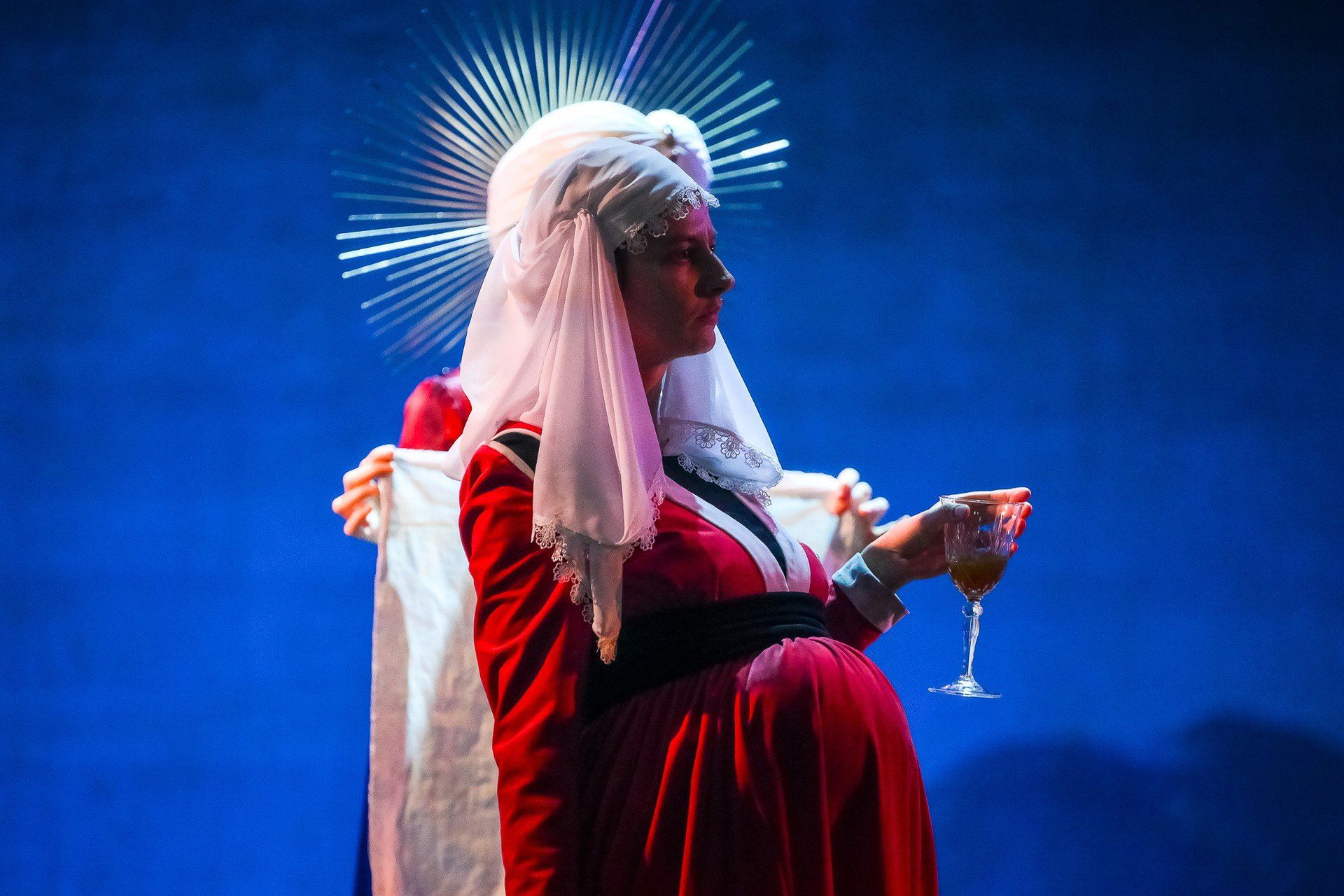 01.10.2025 Gdansk Teatr Wybrzeze - Scena Duza. Próba medialna prapremiery spektaklu Memling, czyli historia koca wiata&#34; w re. Agata Duda Gracz FOT. PRZEMEK SWIDERSKI / POLSKA PRESS / DZIENNIK BALTYCKI