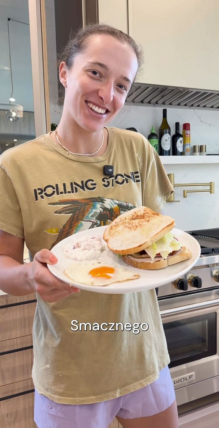 Iga Świątek w kuchni