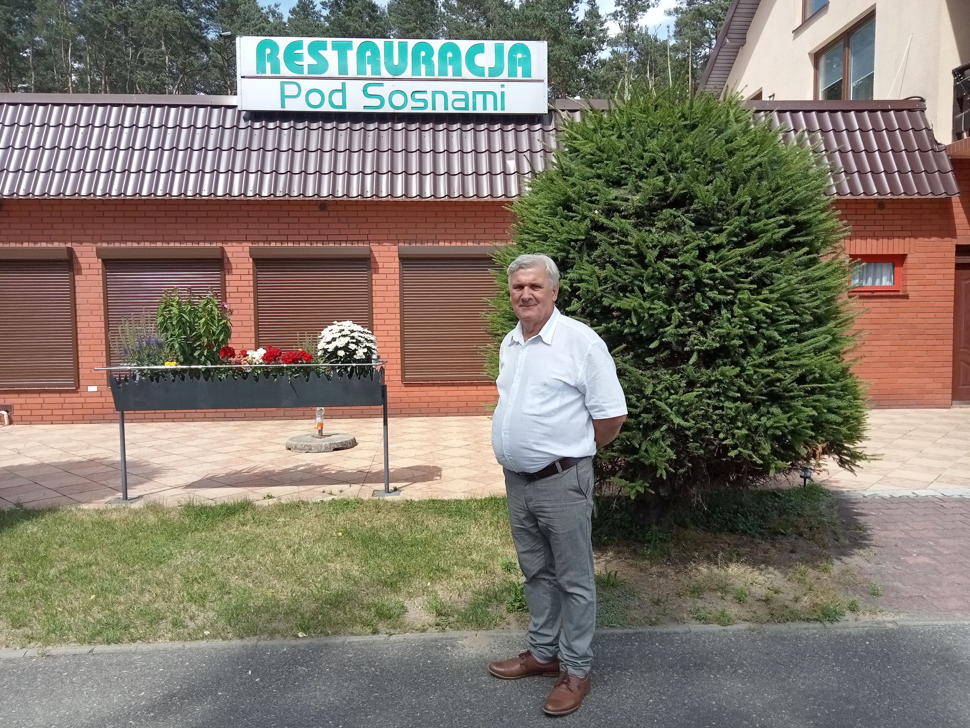 Juliusz Wiechecki, właściciel restauracji "Pod Sosnami" w Wilczynie