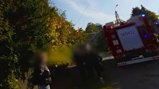 Zostali wezwani do pożaru pustostanu. "Halo, co ja wam powiedziałem"