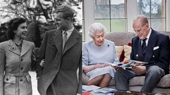 Królowa Elżbieta II i książę Filip świętują 73. rocznicę ślubu! Dostali kartkę od prawnuków (FOTO)