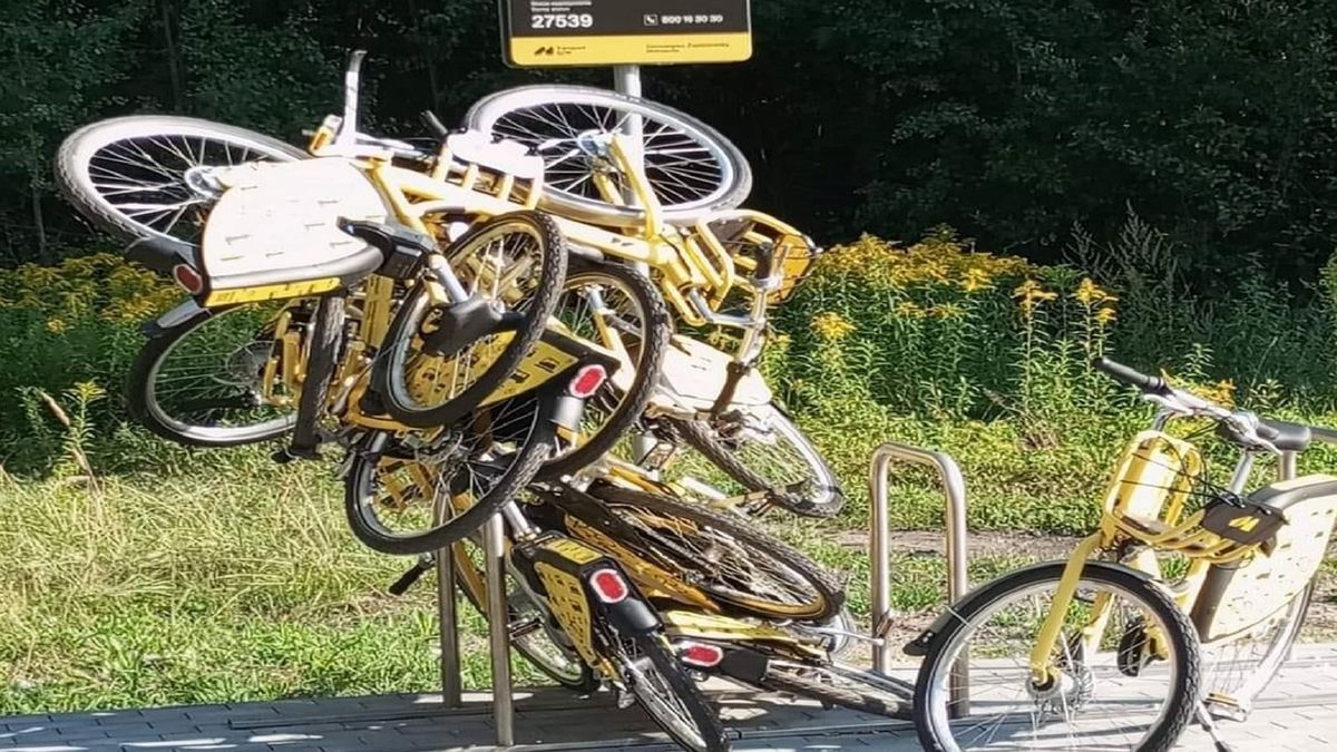 Metrorower w Sosnowcu.