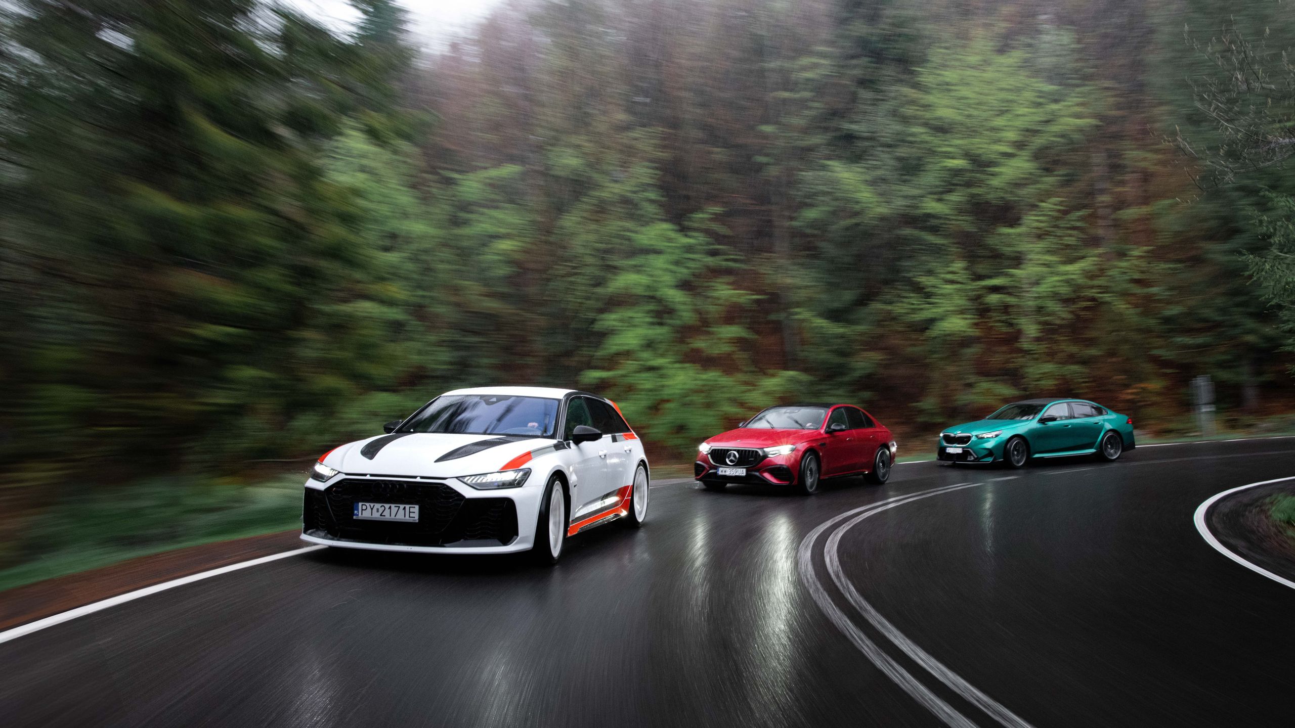 Audi RS 6 Avant GT, BMW M5, Mercedes-AMG E 53, Porsche Panamera