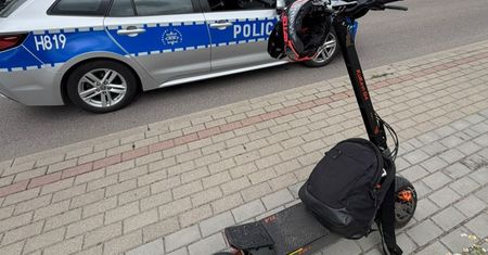 Przasnysz: Policjanci zatrzymali zmodyfikowaną hulajnogę elektryczną