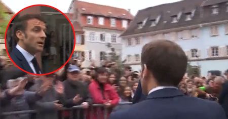 Tak "przywitali" Macrona. Wszystko się nagrało