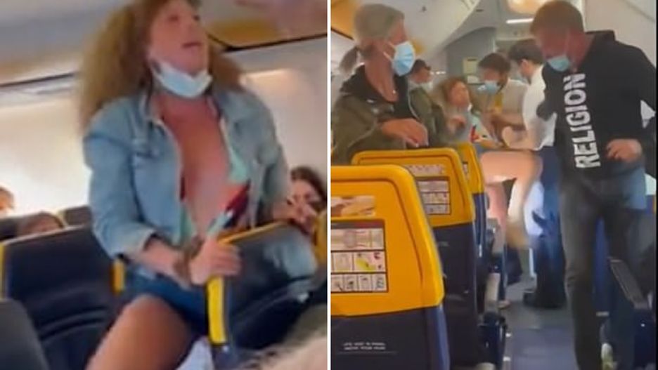 Kobieta rozpętała awanturę w Ryanairze