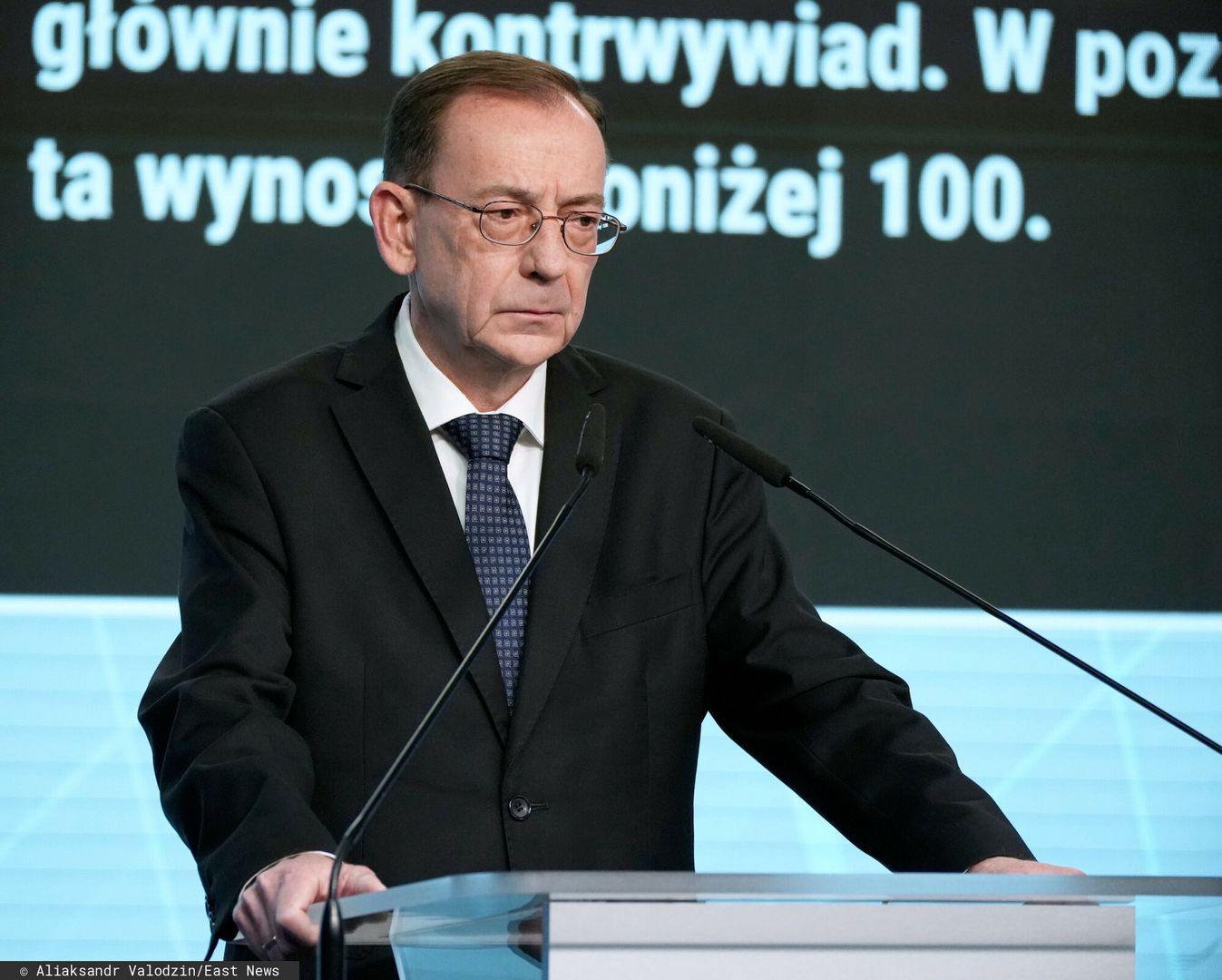 Maciej W?sik i Mariusz Kami?ski nt. oprogramowania Pegasus
Fot. Aliaksandr Valodzin/East News, Warszawa, 13.03.2024. Konferencja prasowa politykow PiS Macieja Wasika i Mariusza Kaminskiego (n/z) nt. oprogramowania Pegasus, w siedzibie partii przy Nowogrodzkiej.
Aliaksandr Valodzin