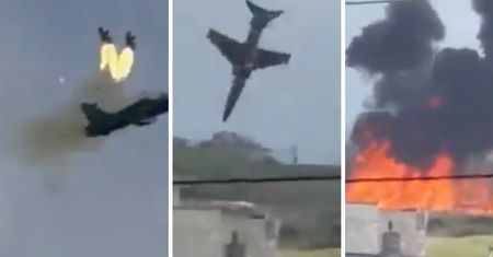 Rozbił się samolot brytyjskiej armii. Piloci katapultowali się