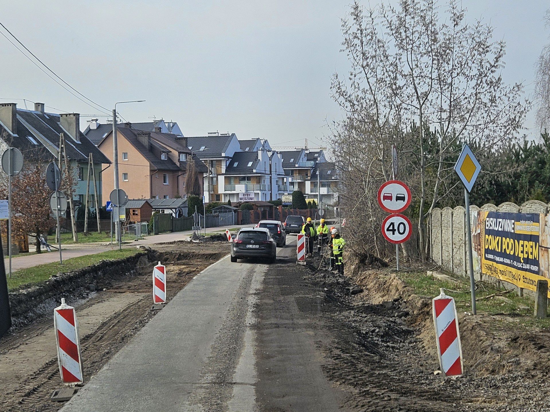 Remonty ulic bardzo utrudniają przemieszczanie się po Mierzei Wiślanej