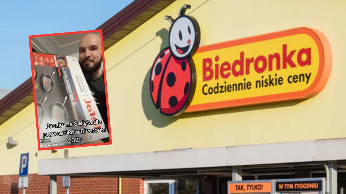 Biedronka dała pracownikom paczki świąteczne. Co było w środku?