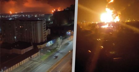 Rosja. Pożar w składzie ropy niedaleko granicy z Ukrainą
