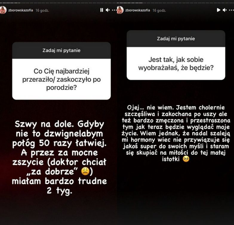 Zofia Zborowska szczerze o macierzyństwie, porodzie i połogu
