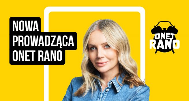 Agnieszka Woźniak-Starak prowadzącą „Onet Rano”