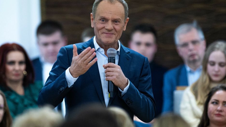 Donald Tusk w Siedlcach
24.01.2023 Siedlce Spotkanie otwarte przewodniczacego Platformy Obywatelskiej Donalda Tuska z mieszkancami N/z Donald Tusk
fot. Andrzej Iwanczuk/REPORTER
Andrzej Iwanczuk/REPORTER