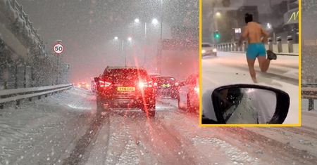 Śnieżyca? To nic! Nagranie z Londynu podbija sieć