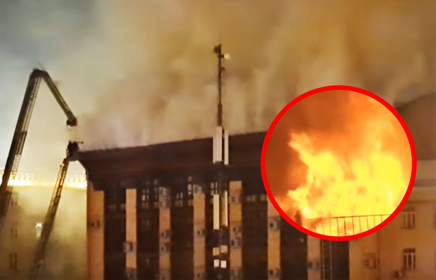 Pożar w centrum Moskwy. Ewakuowano urzędników