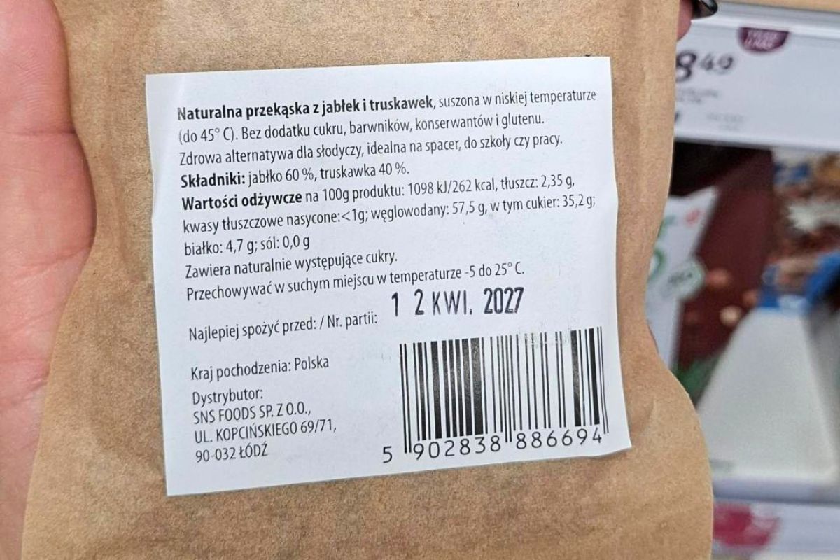 Skład rollsów truskawkowych z Rossmanna