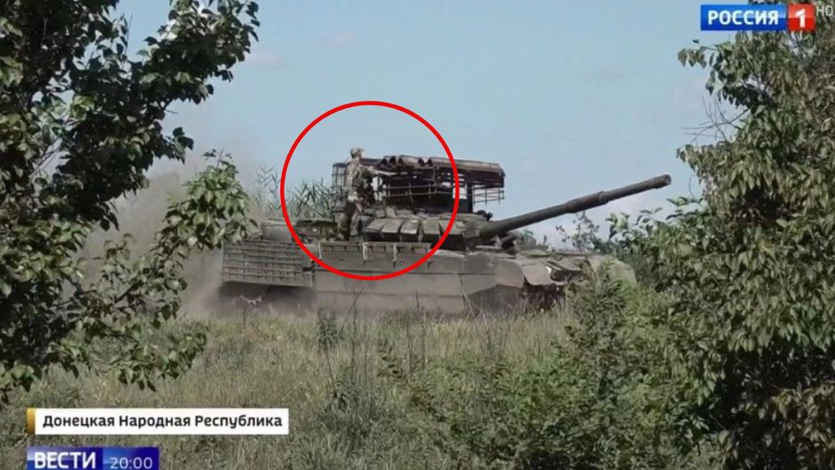 Rosyjscy czołgiści walczą z dronami