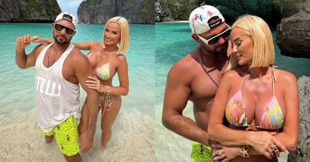 Półnaga Izabela Macudzińska pręży się w Tajlandii u boku męża: "ISTNY OGIEŃ" (FOTO)
