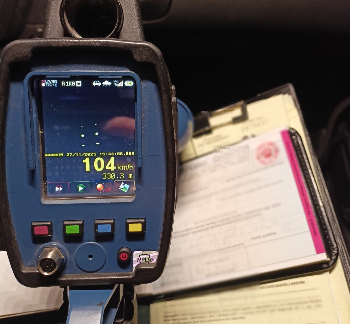 Ryki: Policyjne kontrole prędkości. Rekordzista miał 104 km/h w obszarze zabudowanym