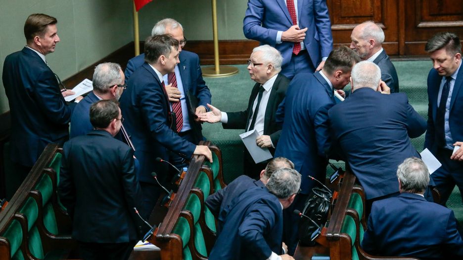 Rządowe ławy w Sejmie