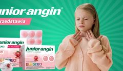 Polecanka-rymowanka reklamuje junior angin