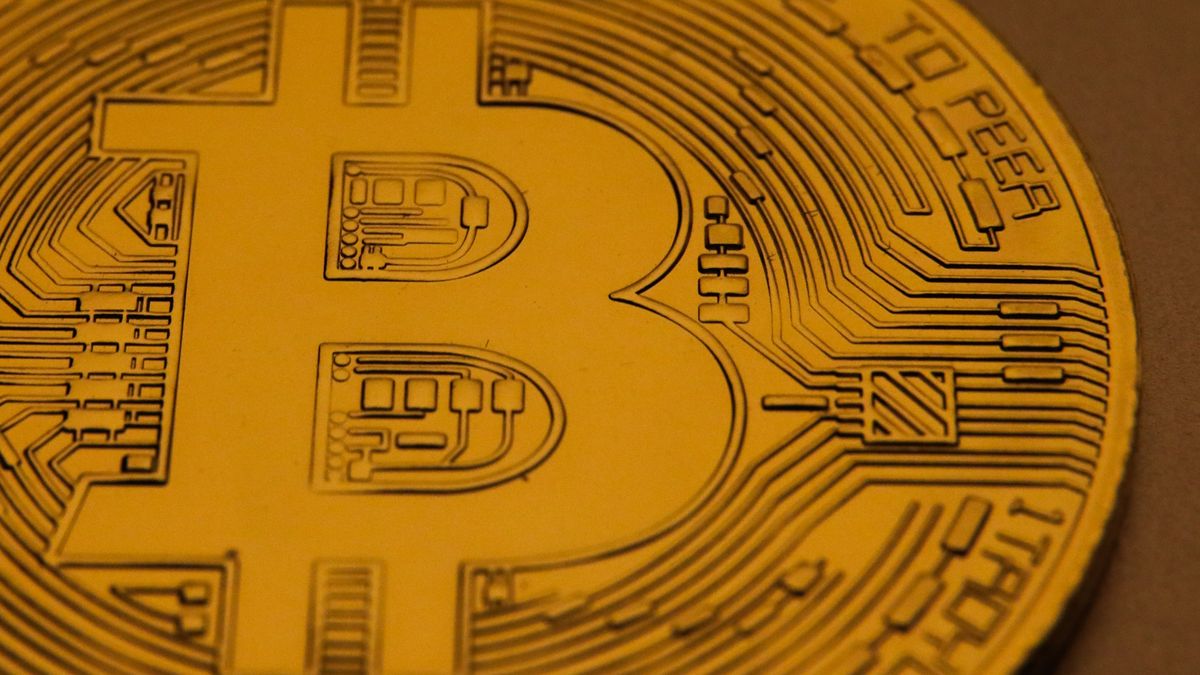 Representation of the Bitcoin cryptocurrency  is seen in this illustration photo taken in Poland on June 17, 2020 (Photo Illustration by Jakub Porzycki/NurPhoto via Getty Images)