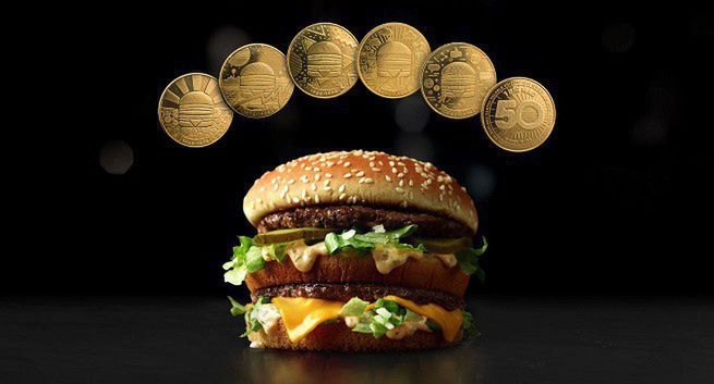 McDonald's z limitowaną kolekcją monet na 50. urodziny Big Maca