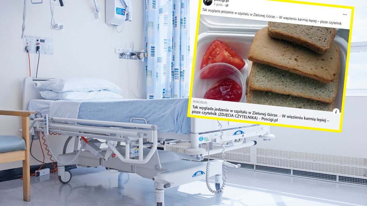 Pacjent szpitala w Zielonej Górze pokazał swoje śniadanie 